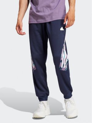 Priliehavé teplákové nohavice s potlačou Adidas