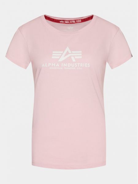 Футболка Alpha Industries розовая