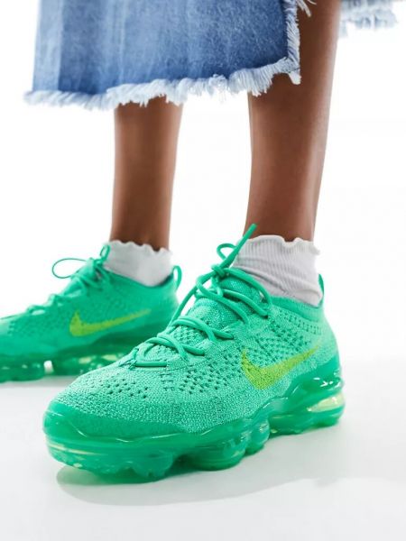 Кроссовки Nike VaporMax зеленые