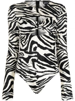 Body mit print mit zebra-muster Just Cavalli