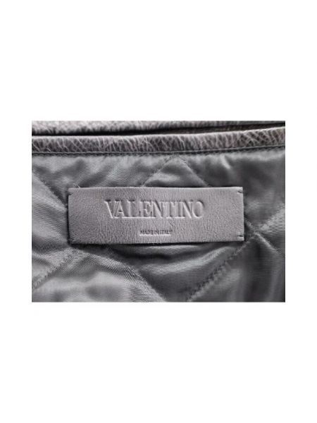 Chaqueta de cuero retro outdoor Valentino Vintage negro