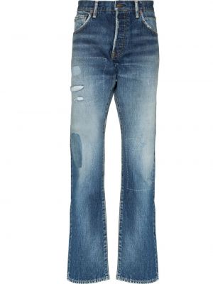 Nødlidende jeans med normal passform Visvim blå