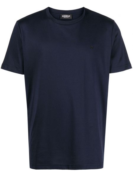 T-shirt di cotone Dondup blu