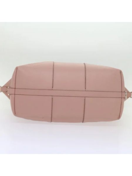 Bolsa de viaje de cuero Louis Vuitton Vintage rosa
