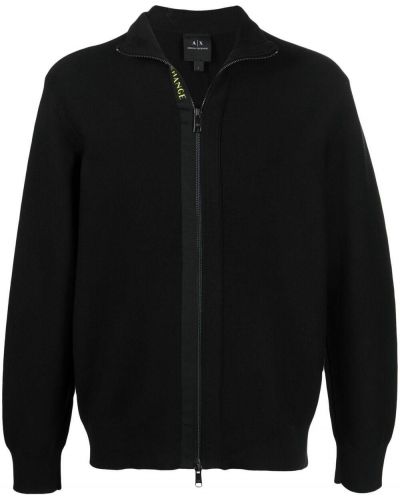 Jersey con cremallera de tela jersey Armani Exchange negro