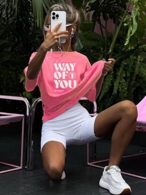 Μπλούζα με σχέδιο Madmext ροζ