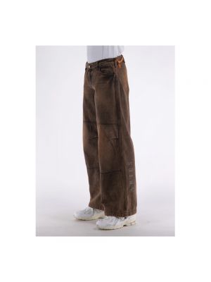 Pantalones de cintura baja Aries marrón