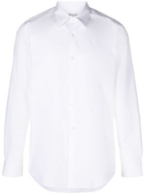 Chemise en coton avec manches longues Dries Van Noten blanc