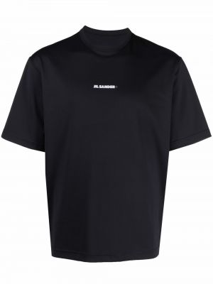 T-shirt con stampa Jil Sander nero