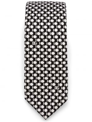 Cravată cu imagine cu imprimeu geometric Dolce & Gabbana