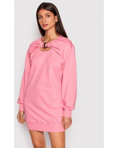 Bluză cu croială lejeră Versace Jeans Couture roz