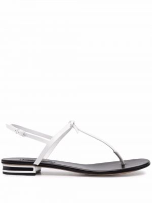 Slingback sandaletter Casadei vit