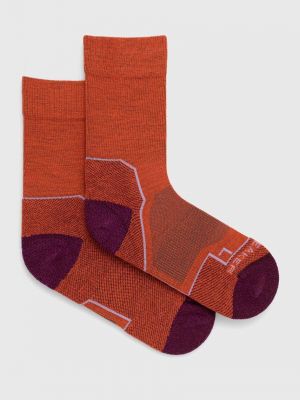 Чорапи от мерино вълна Icebreaker оранжево
