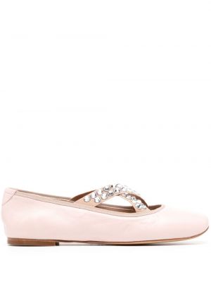 Cipele s kristalima Casadei ružičasta