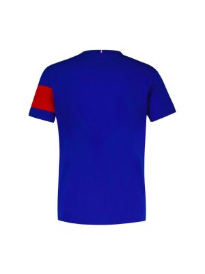 Koszulka bawełniana Le Coq Sportif niebieska