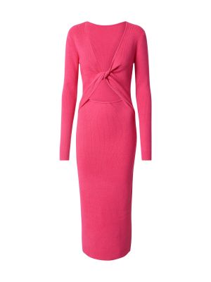 Πλεκτή φόρεμα Bzr ροζ