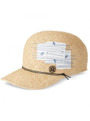 Kepurė su snapeliu Maison Michel smėlinė