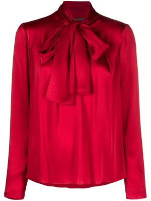 Сатенена блуза с панделка Alberta Ferretti