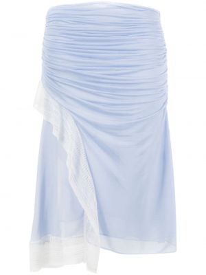 Midi φούστα με δαντέλα Christopher Esber μπλε