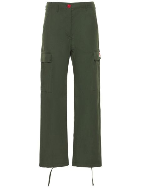 Pantaloni cargo din bumbac Kenzo Paris verde