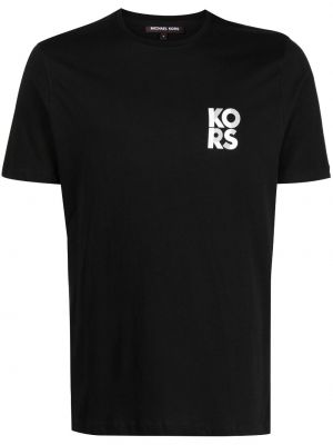 T-shirt con stampa Michael Kors nero