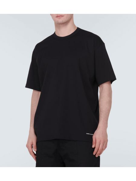 Jersey t-shirt aus baumwoll Comme Des Garçons Shirt schwarz