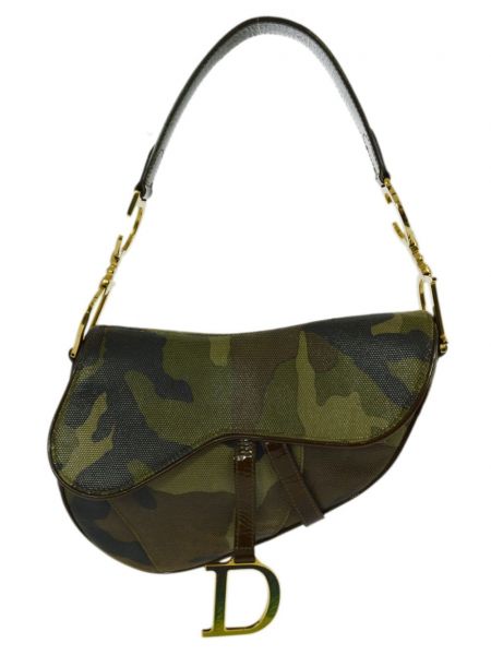 Камуфлажни чанта за ръка Christian Dior Pre-owned зелено