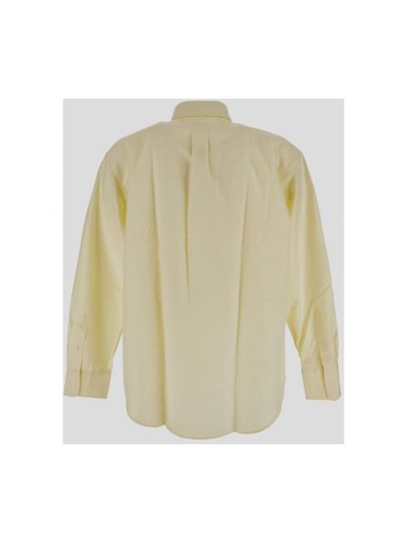 Camisa de algodón Maison Kitsuné amarillo