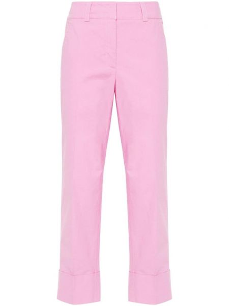 Bavlněné kalhoty Peserico růžové