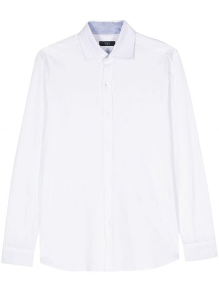 Džersinė siuvinėta marškiniai Fay balta