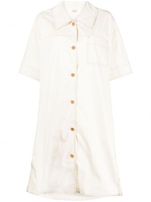 Mini robe avec manches courtes Studio Tomboy blanc