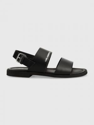 Кожаные сандалии Karl Lagerfeld черные