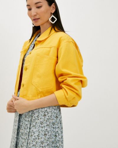 Джинсовая куртка Grafinia, желтая