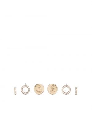Σκουλαρίκια με πετραδάκια Lauren Ralph Lauren χρυσό