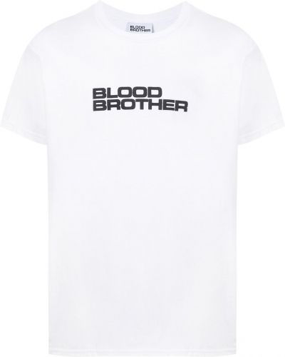 Camiseta con estampado Blood Brother blanco