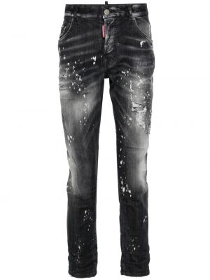 Skinny jeans Dsquared2 schwarz