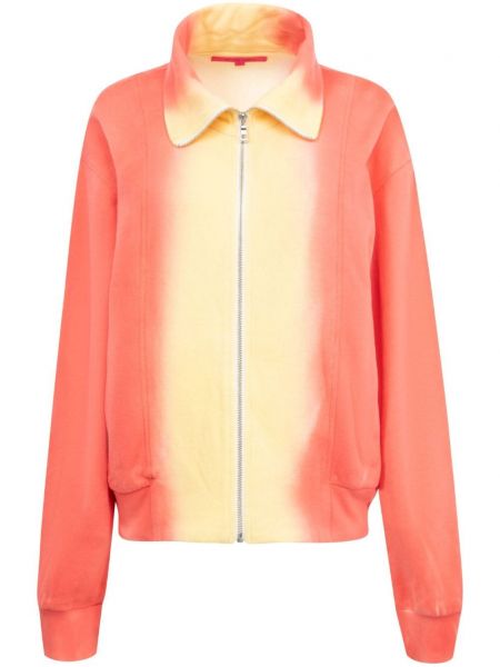 Sweatshirt med lynlås The Elder Statesman orange