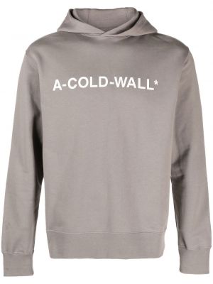 Kapučdžemperis ar apdruku A-cold-wall* pelēks
