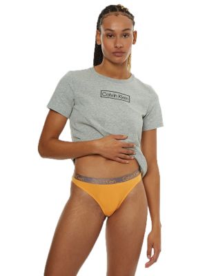 Kalhotky string Calvin Klein oranžové