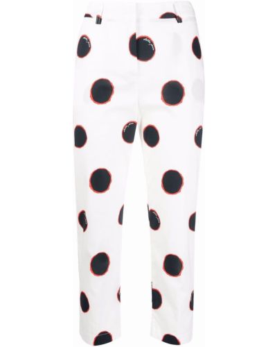 Pantalones con lunares Stella Jean blanco