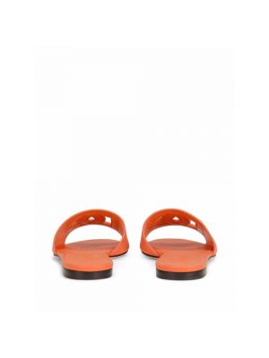 Calzado de cuero Dolce & Gabbana naranja