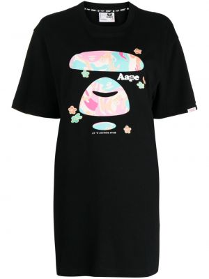 Kokvilnas t-krekls ar apdruku džersija Aape By *a Bathing Ape® melns