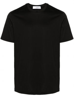 Kokvilnas t-krekls ar apaļu kakla izgriezumu Costumein melns