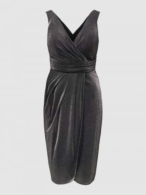 Sukienka w serca Troyden Collection srebrna