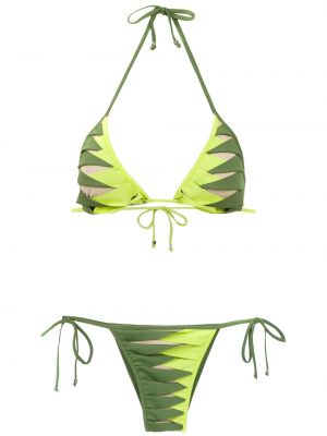 Bikini z nadrukiem Amir Slama zielony