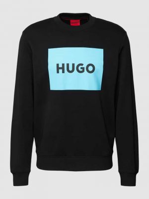 Bluza z nadrukiem Hugo czarna