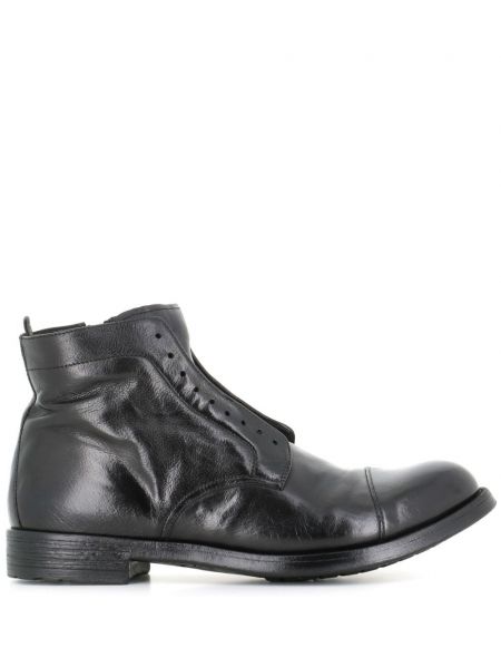 Bottes plates en cuir Officine Creative noir