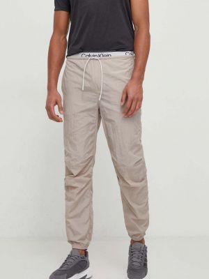 Панталон с принт Calvin Klein Performance сиво
