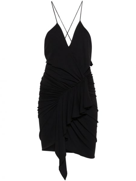 Κοκτέιλ φόρεμα από ζέρσεϋ Alexandre Vauthier μαύρο