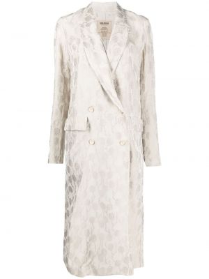 Manteau en jacquard drapé Uma Wang blanc